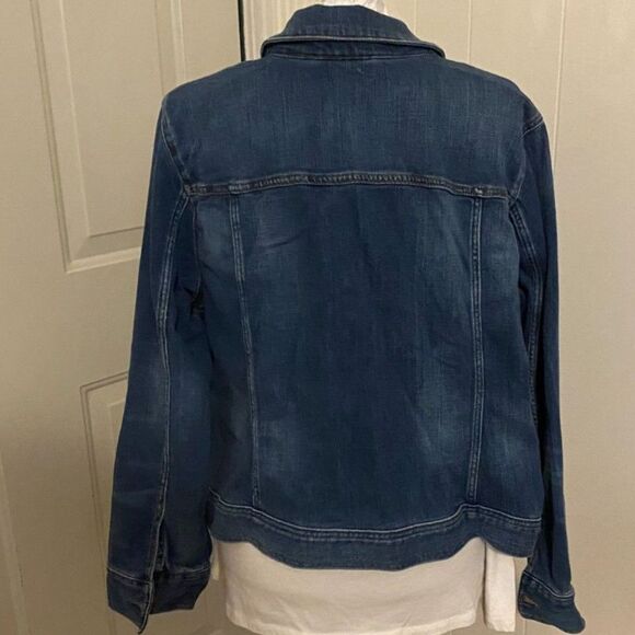 Lane Bryant Dark Wash Denim Jacket Women Plus Size 24 - Picture 4 of 6